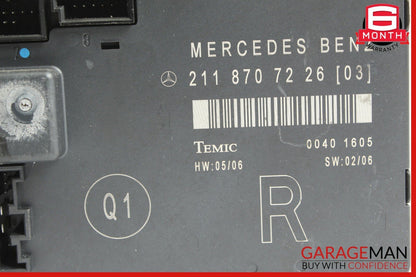 03-09 Mercedes W211 E350 E55 E550 Front Right Passenger Door Control Module OEM