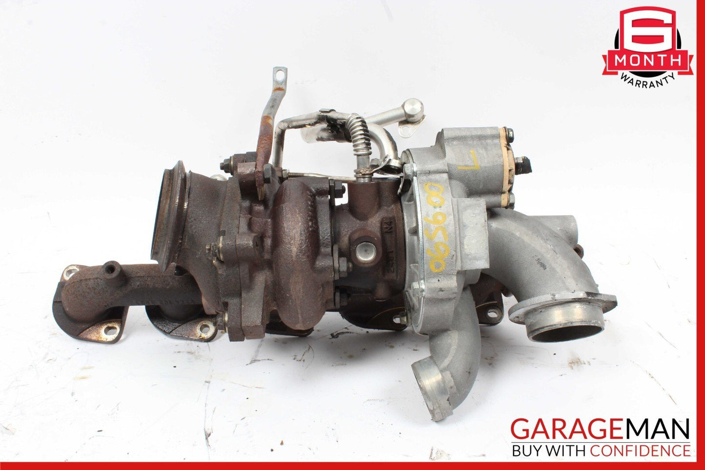07-14 Mercedes CL600 S600 5.5L V12 Left Side Turbocharger Turbo Manifold Assy
