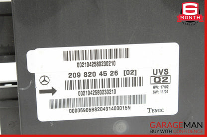 03-09 Mercedes W209 CLK320 CLK500 Convertible Top Control Module 2098204526 OEM