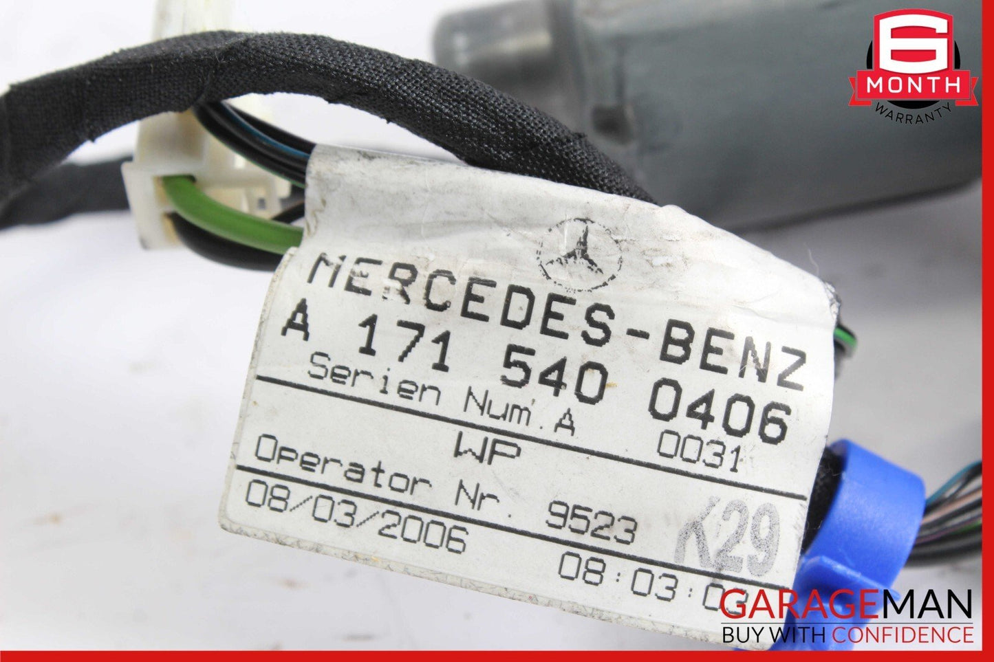 05-11 Mercedes R171 SLK350 SLK55 Front Right Door Window Regulator Motor Unit