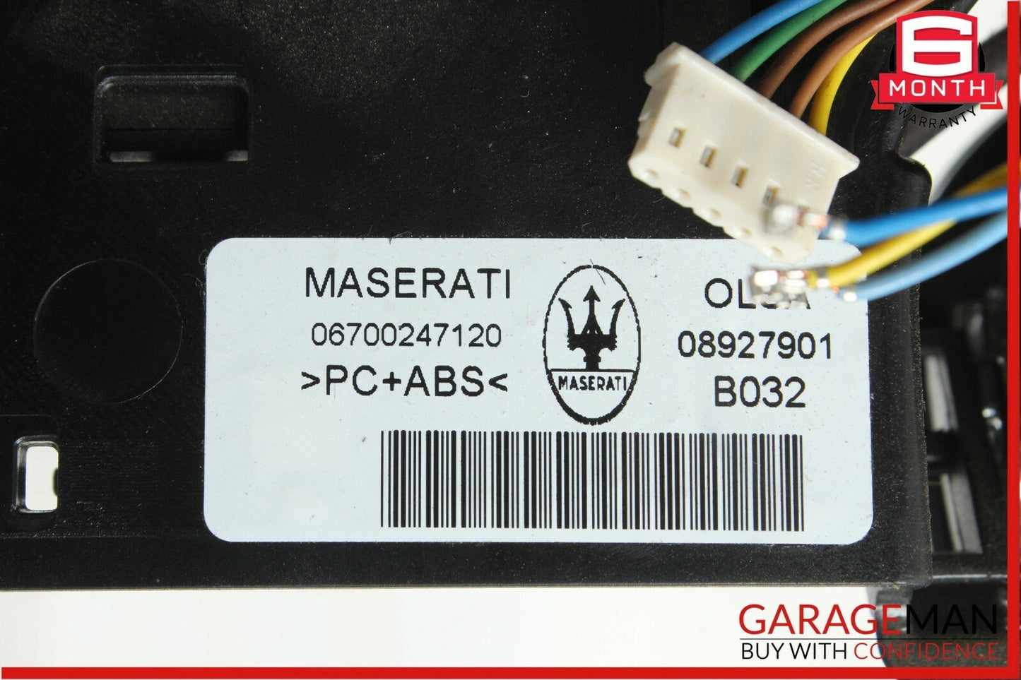 14-17 Maserati Ghibli Top Overhead Dome Light Lamp Switch Control Module Unit