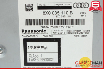 12-17 Audi A7 CD Changer 6 Disc 8X0035110B OEM