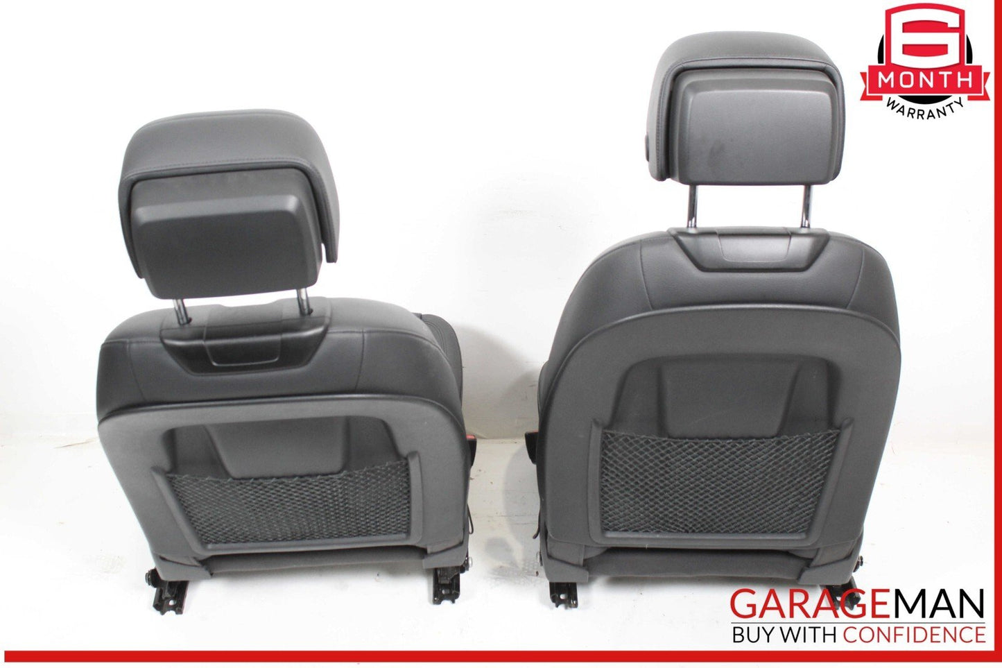 17-19 Audi A4 Front Complete Seat Cushion Cover Assy Set of 2 Pc OEM
