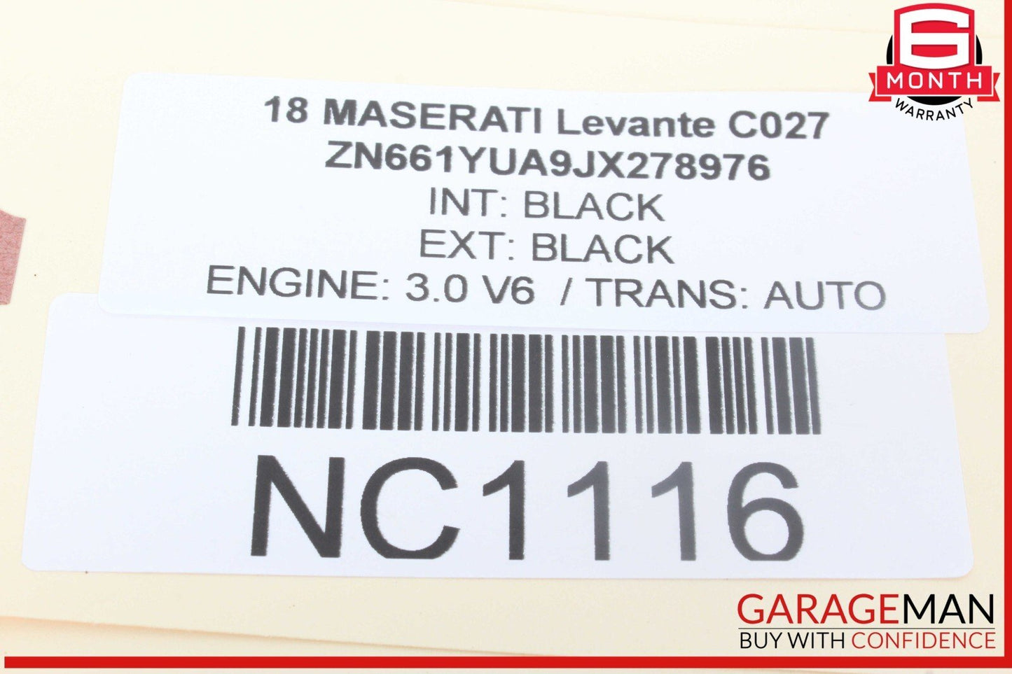 17-20 Maserati Levante Front Interior Rear View Mirror 68234130AA