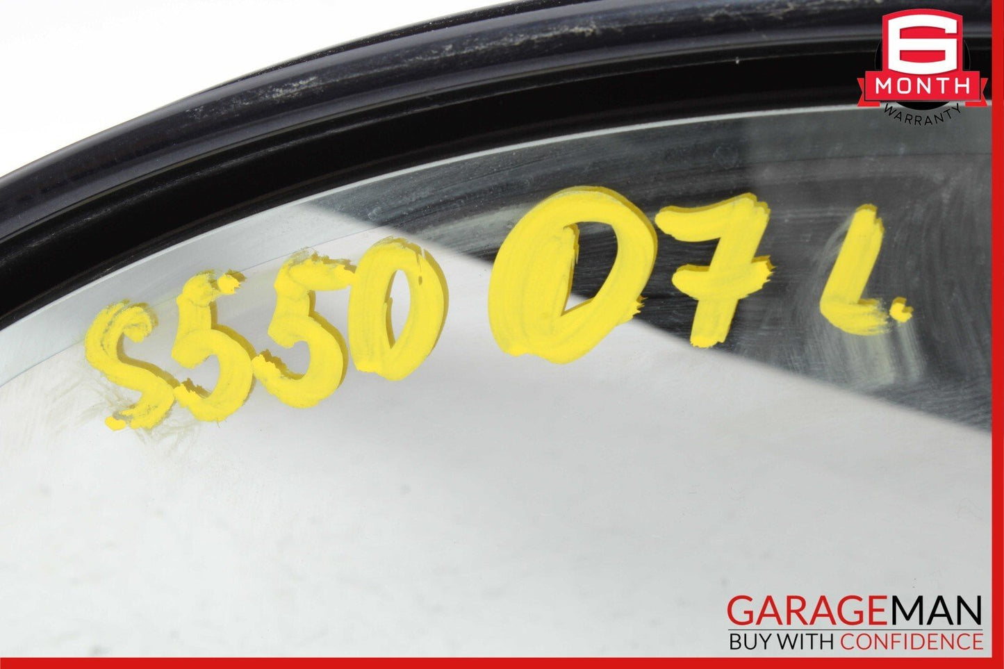 07-09 Mercedes W221 S550 S600 Front Left Side Mirror Door Rear View Black