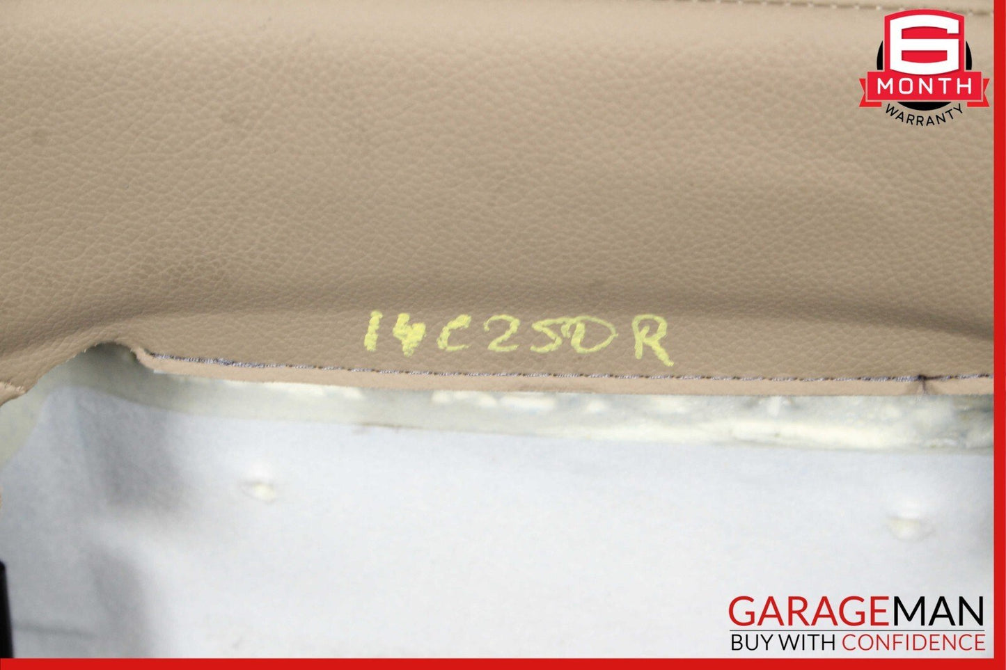 08-14 Mercedes W204 C250 C350 Front Right Side Top Upper Seat Cushion Beige OEM