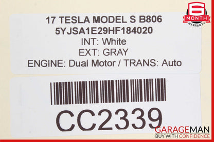 12-20 Tesla Model S Rear Right Passenger Side Interior Door Panel Trim Cover OEM