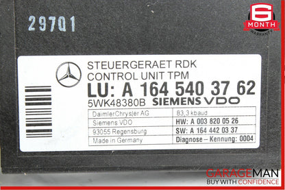 06-12 Mercedes W211 E350 E550 CL63 AMG TPMS Tire Pressure Control Module Unit