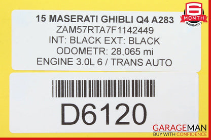14-17 Maserati Ghibli Rear Exterior Door Chrome Trim Molding Panel Cover Set OEM
