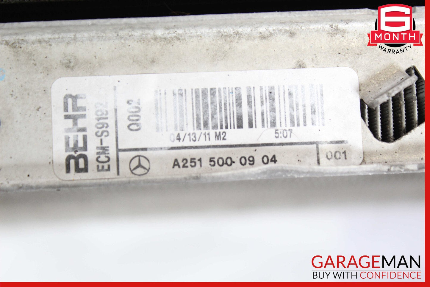 06-13 Mercedes ML350 R350 Engine Motor Cooling Radiator AC A/C Condenser Assy