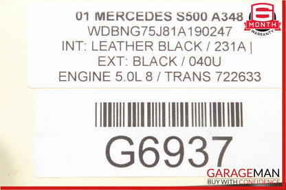 00-06 Mercedes S500 CL500 Front Left Driver Side Bumper Reinforcement Bracket