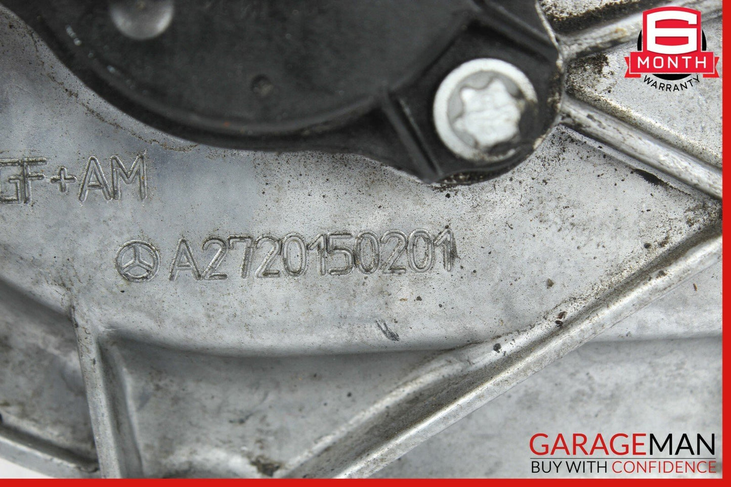 06-10 Mercedes W221 S550 Front Left Engine Timing Chain Cover Plate OEM