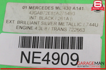 98-05 Mercedes W163 ML430 ML320 Dashboard A/C AC Air Vent Right Side OEM