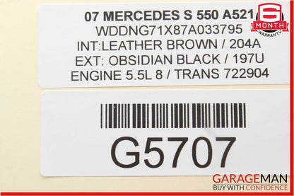 07-13 Mercedes W221 S550 Rear Left Driver Side Exterior Door Handle Flintgray