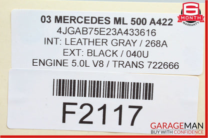 02-05 Mercedes W163 ML320 ML500 Front Right & Left Bose Sound Speaker OEM