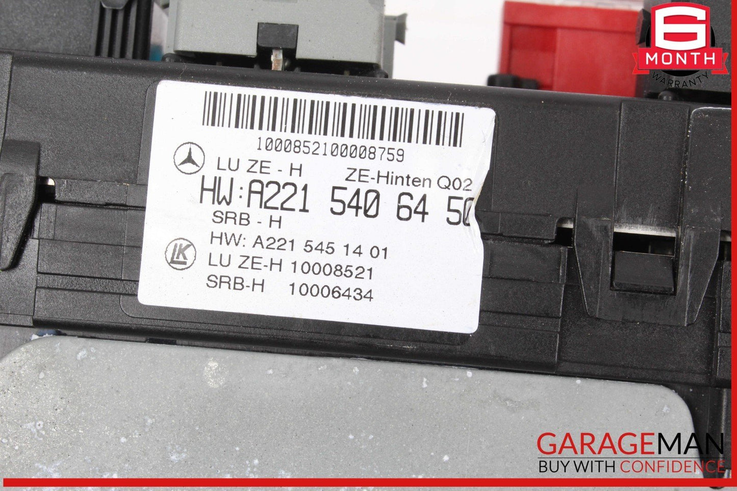 07-09 Mercedes W221 S550 CL550 Rear Trunk Relay Junction Fuse Box 2215406450 OEM