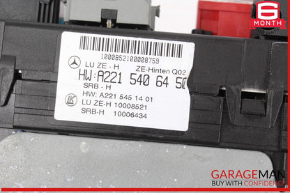 07-09 Mercedes W221 S550 CL550 Rear Trunk Relay Junction Fuse Box 2215406450 OEM