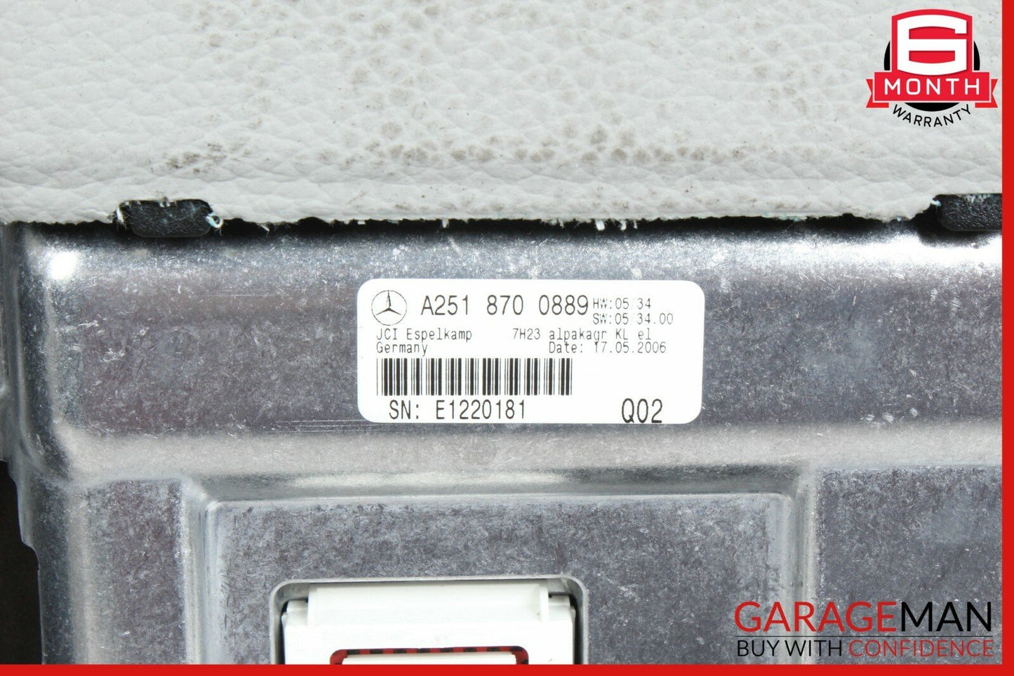 07-12 Mercedes X164 GL450 ML450 Rear Seat Headrest Screen Monitor Display Grey