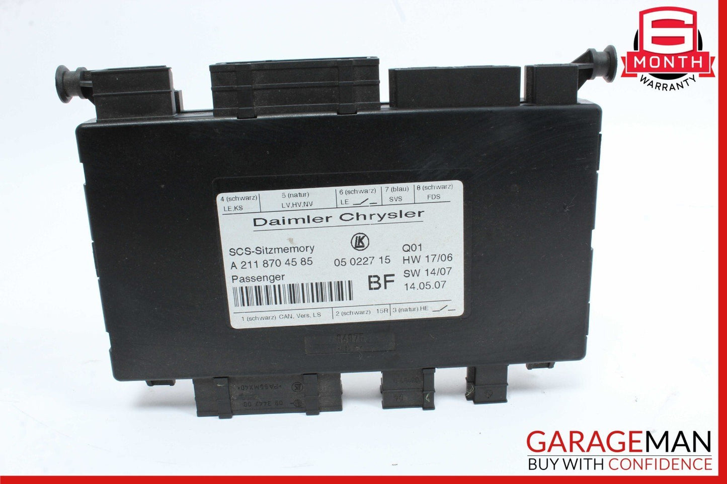 03-13 Mercedes W219 CLS550 R350 Front Right Passenger Seat Control Module OEM