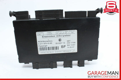 03-13 Mercedes W219 CLS550 R350 Front Right Passenger Seat Control Module OEM
