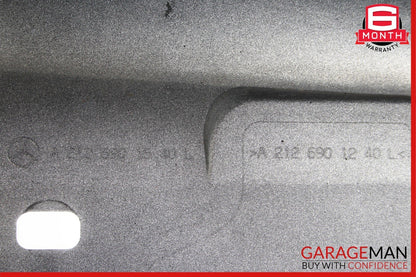 10-16 Mercedes W212 E350 Sedan Left Side Skirt Rocker Panel Silver OEM