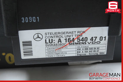 06-12 Mercedes X164 GL320 Fuse Junction Box Relay TPMS Tire Pressure Control OEM