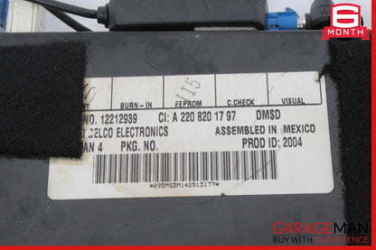 03-08 Mercedes R230 SL500 CL500 Sirius Satellite Radio Receiver 2208201797 OEM