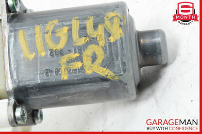06-12 Mercedes GL450 ML350 Front Right Side Door Window Regulator Motor Unit OEM