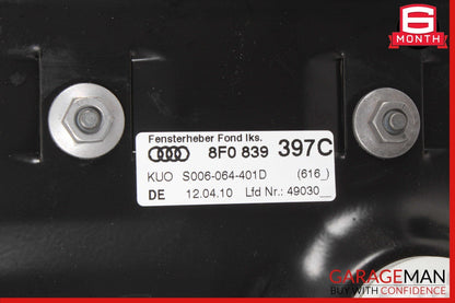 10-17 Audi S5 A5 Convertible Rear Left Quarter Window Regulator Motor Plate OEM