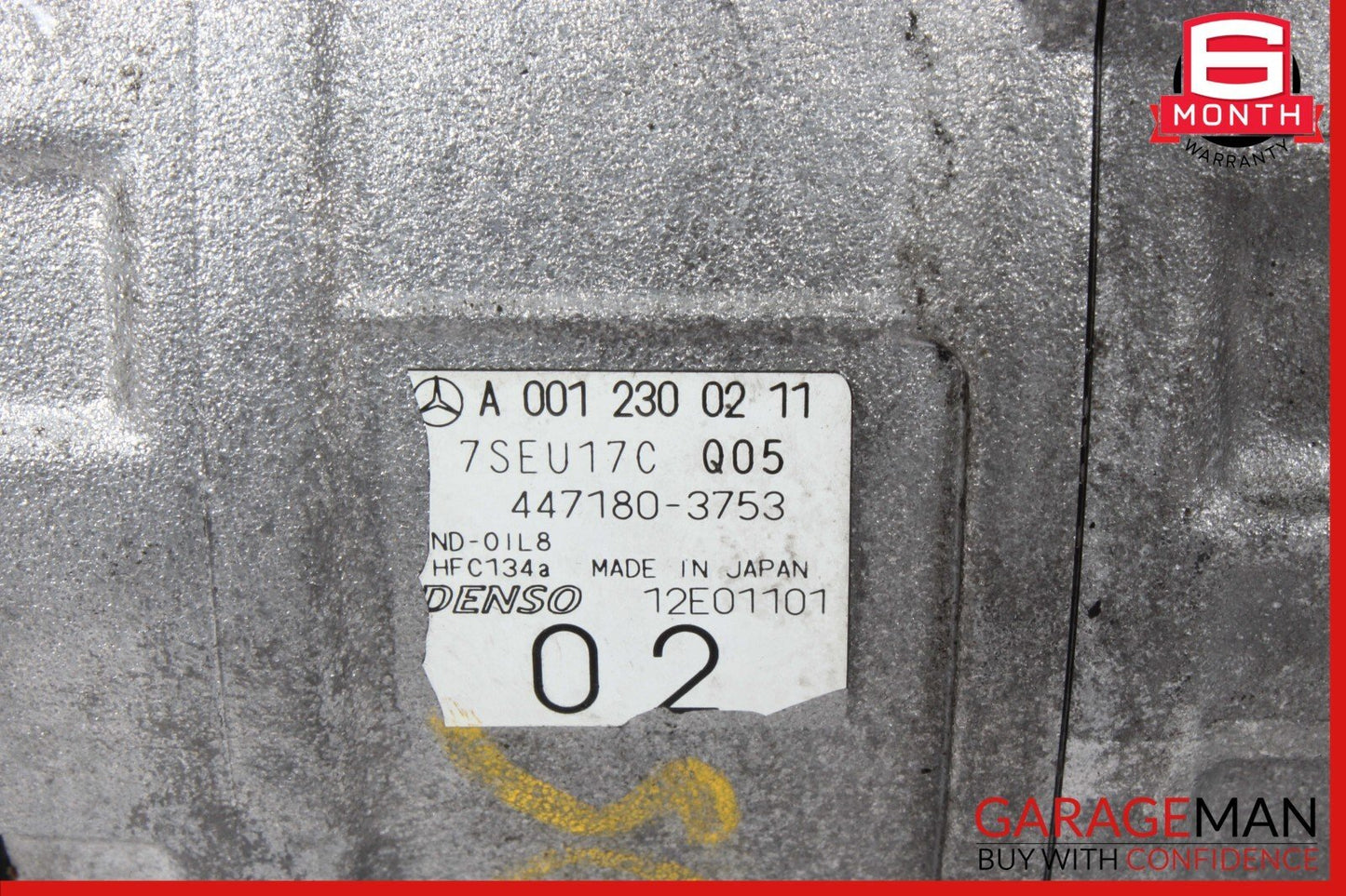 03-06 Mercedes R230 SL500 SL55 AC A/C Air Conditioning Compressor 0012300211 OEM