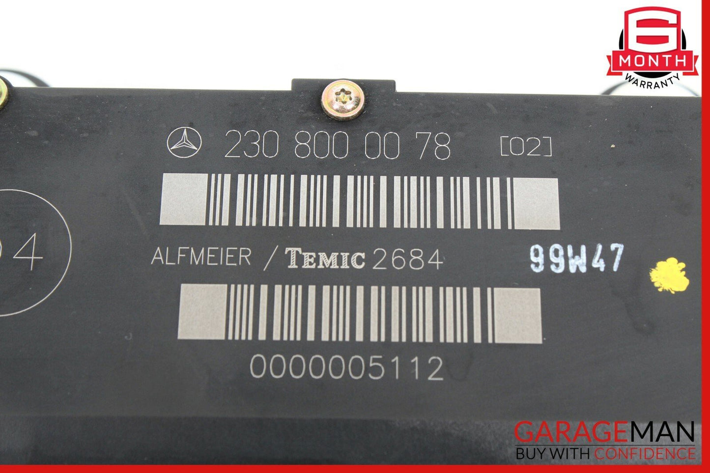 00-09 Mercedes W215 CL500 Front Right or Left Seat Control Valve Block Module