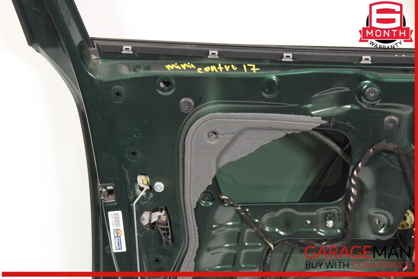 17-24 Mini Cooper Countryman Front Left Driver Side Door Shell Panel Green OEM