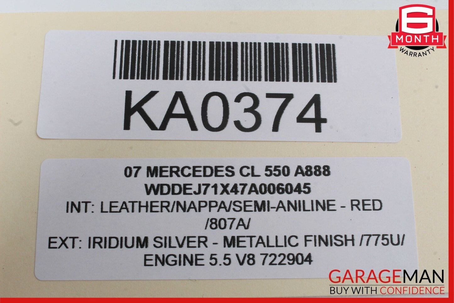 07-14 Mercedes W216 CL550 S63 AMG Front Left Door Lock Latch Actuator