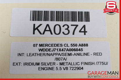 07-14 Mercedes W216 CL550 S63 AMG Front Left Door Lock Latch Actuator