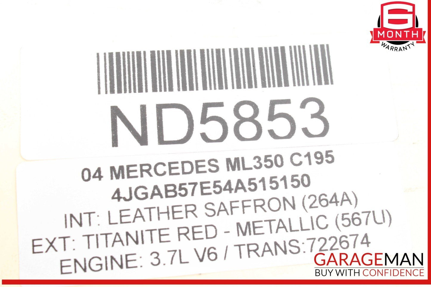 98-05 Mercedes W163 ML350 ML320 ML500 Front Right Side Axle CV Half Shaft OEM