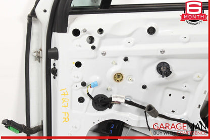 17-19 Audi Q7 Front Right Passenger Side Door Shell White OEM