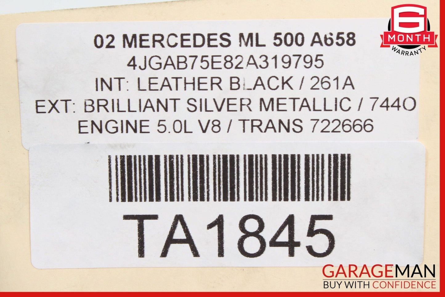 98-05 Mercedes W163 ML320 ML500 Rear Left Driver Side Lower Control Arm