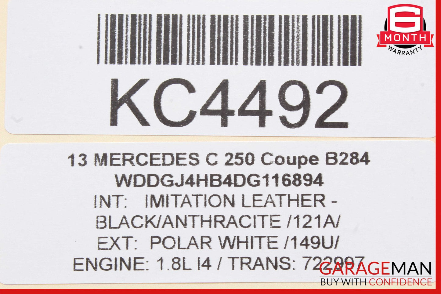 08-18 Mercedes W204 C250 E400 Front Left Side Door Control Module 2129003914 OEM