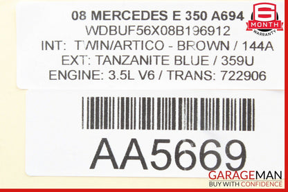 03-09 Mercedes W211 E350 Front Right Passenger Side Exterior Door Handle Silver