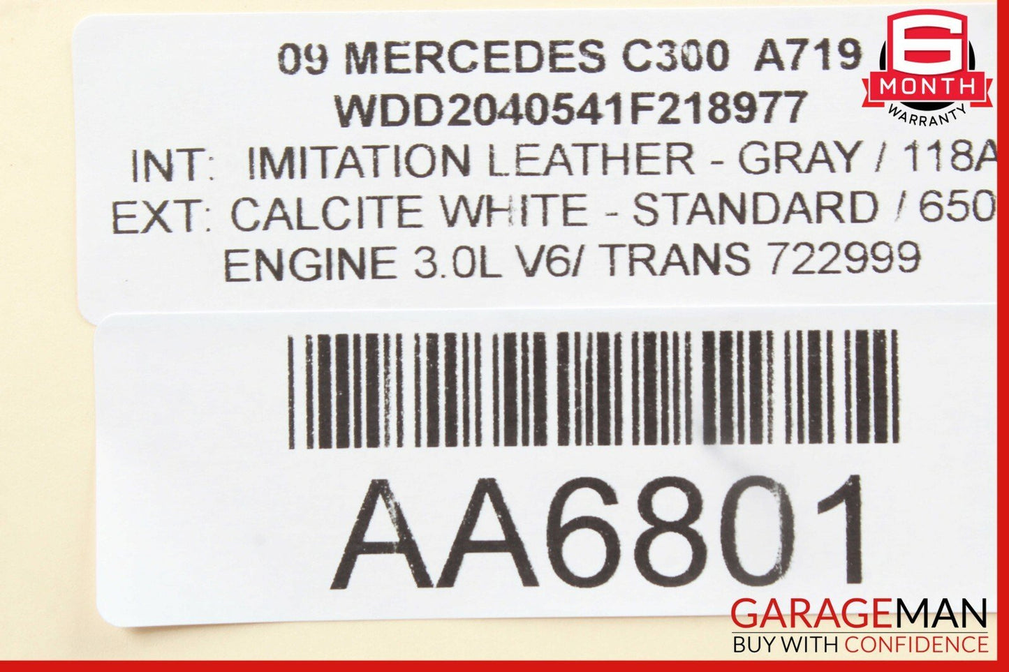 08-14 Mercedes W204 C250 C350 Sedan Rear Left Door Window Regulator Motor Unit