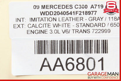 08-14 Mercedes W204 C250 C350 Sedan Rear Left Door Window Regulator Motor Unit