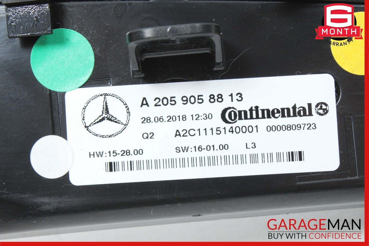 15-20 Mercedes W205 C300 C400 C350e A/C AC Heater Climate Control Switch OEM