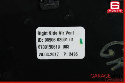 14-17 Maserati Ghibli Front Right Passenger Side Dash A/C AC Air Vent Trim Panel