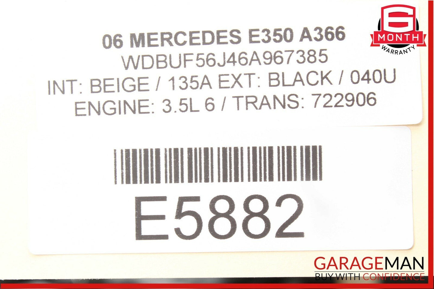 03-09 Mercedes W211 E350 Rear Right Passenger Door Lock Latch Actuator OEM