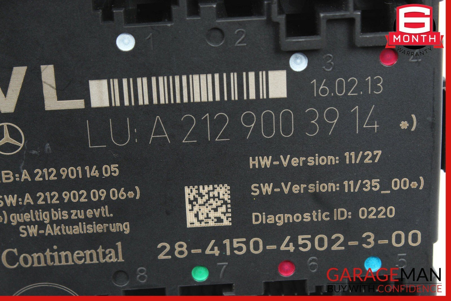 08-14 Mercedes W204 C250 C350 Front Left Side Door Control Module Unit OEM