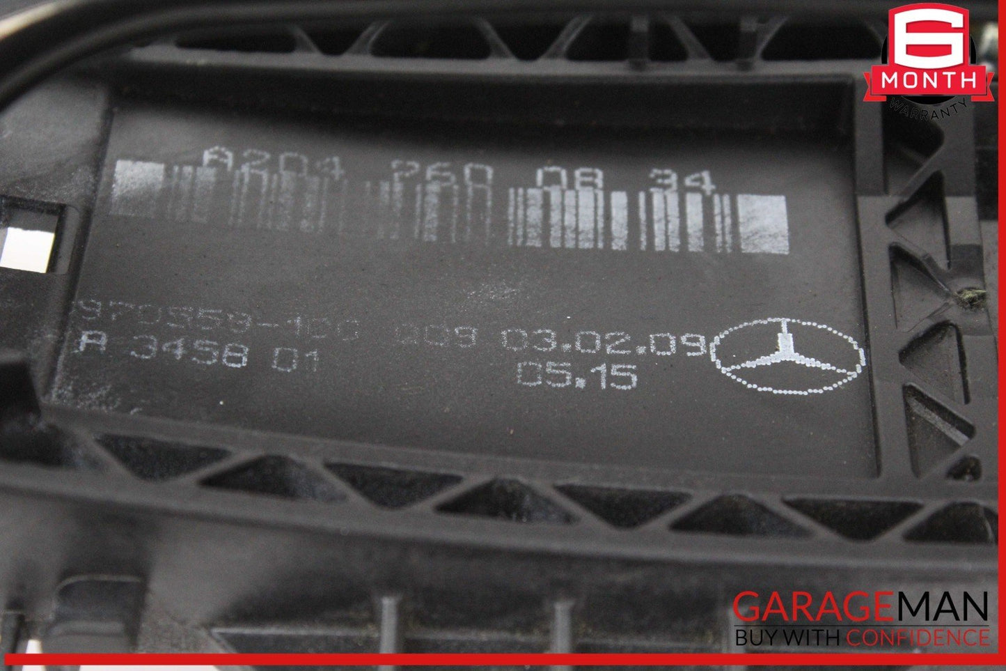 10-15 Mercedes X204 GLK350 GLK250 Rear Right Side Exterior Door Handle Black OEM