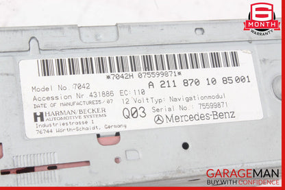 03-11 Mercedes W211 E320 E500 SLK350 Car Navigation DVD CD Player GPS Harman OEM