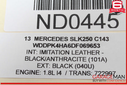 12-20 Mercedes R172 SLK250 Rear Left / Right Rearward Tie Rod Control Arm OEM