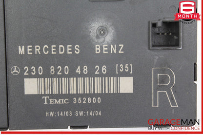 03-12 Mercedes R230 SL500 SL55 SL600 Front Right Side Door Control Module OEM