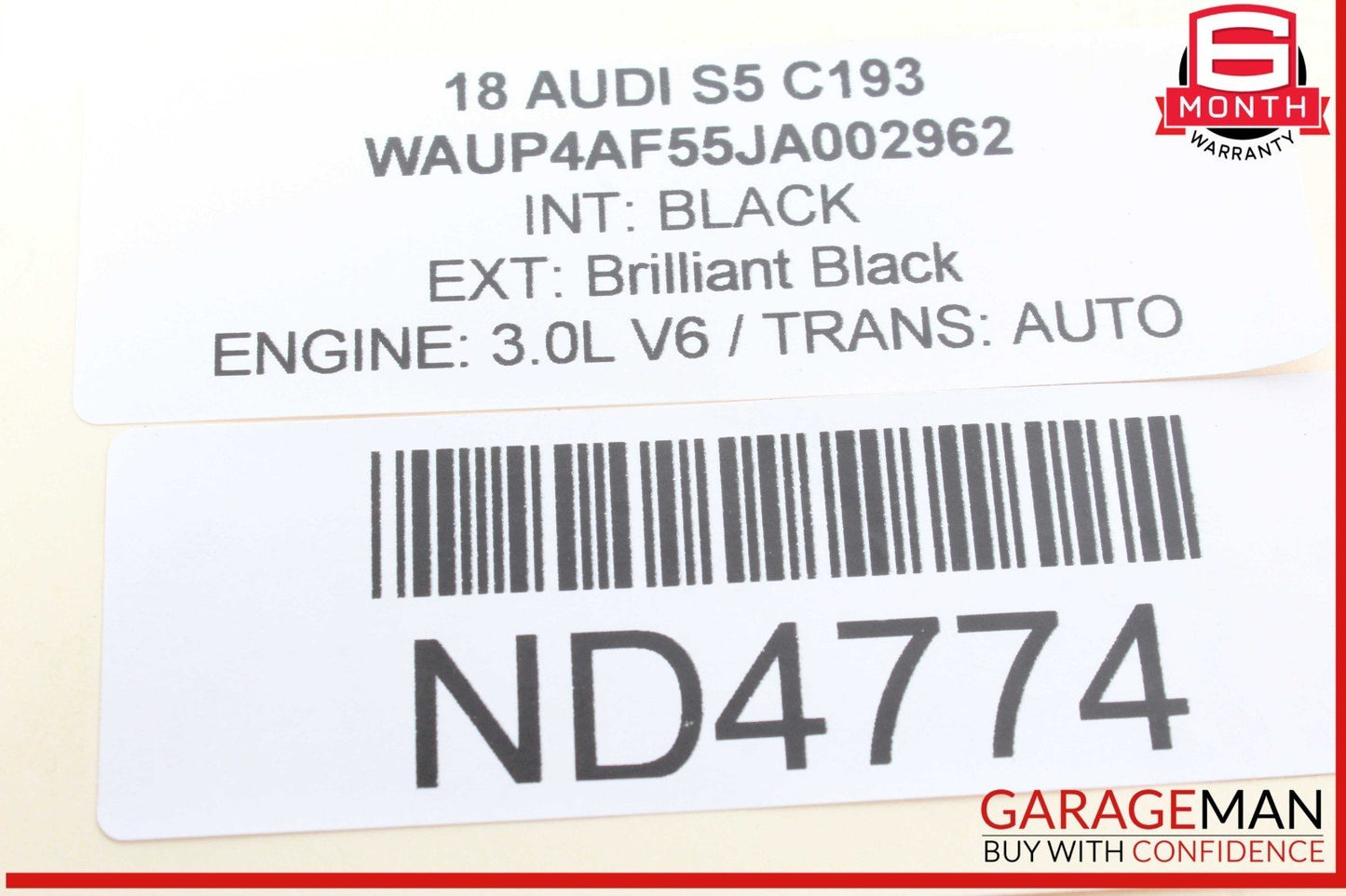 18-24 Audi S5 RS5 Rear Left Driver Side CV Axle Driveshaft 8W0501203F OEM